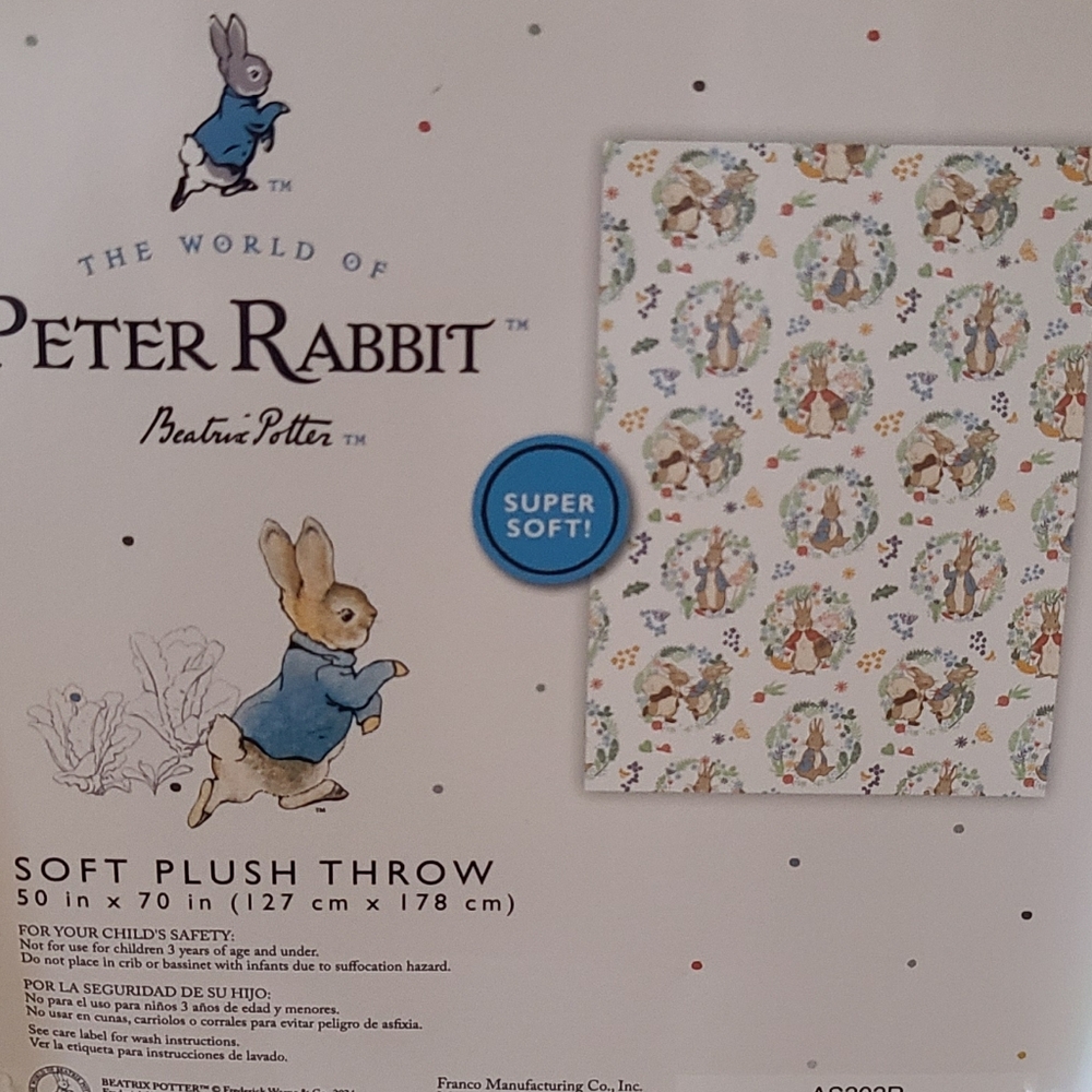 Peter Rabbit Blanket & Sheet Set 🥕 4 Piece Set - Picture 8 of 8